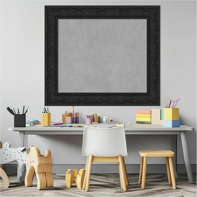 Amanti Art Black Framed Magnetic Board 27x31 Medium Vision Board - Image 5