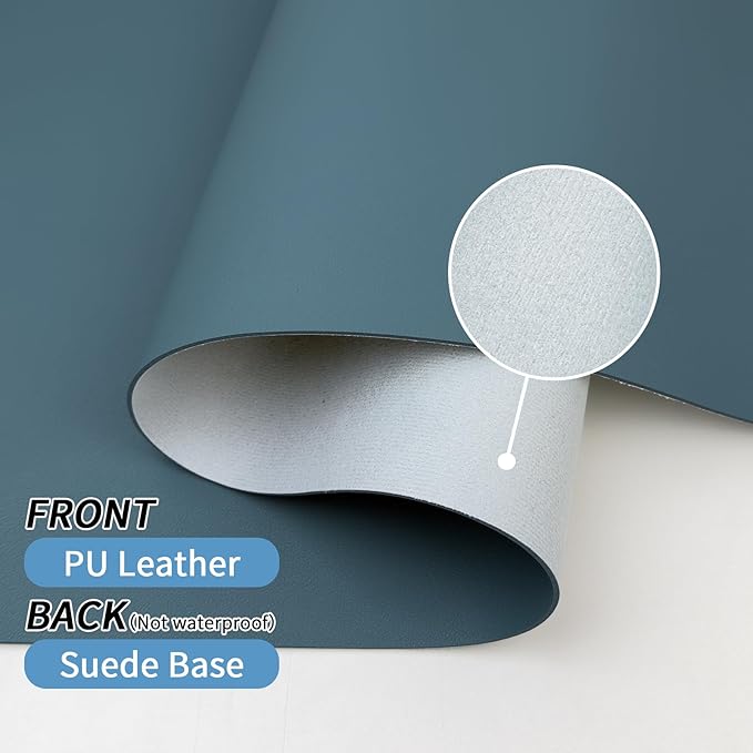 Bloss Light Blue Desk Mat 31.5x15.7, Desk Matt - Image 3
