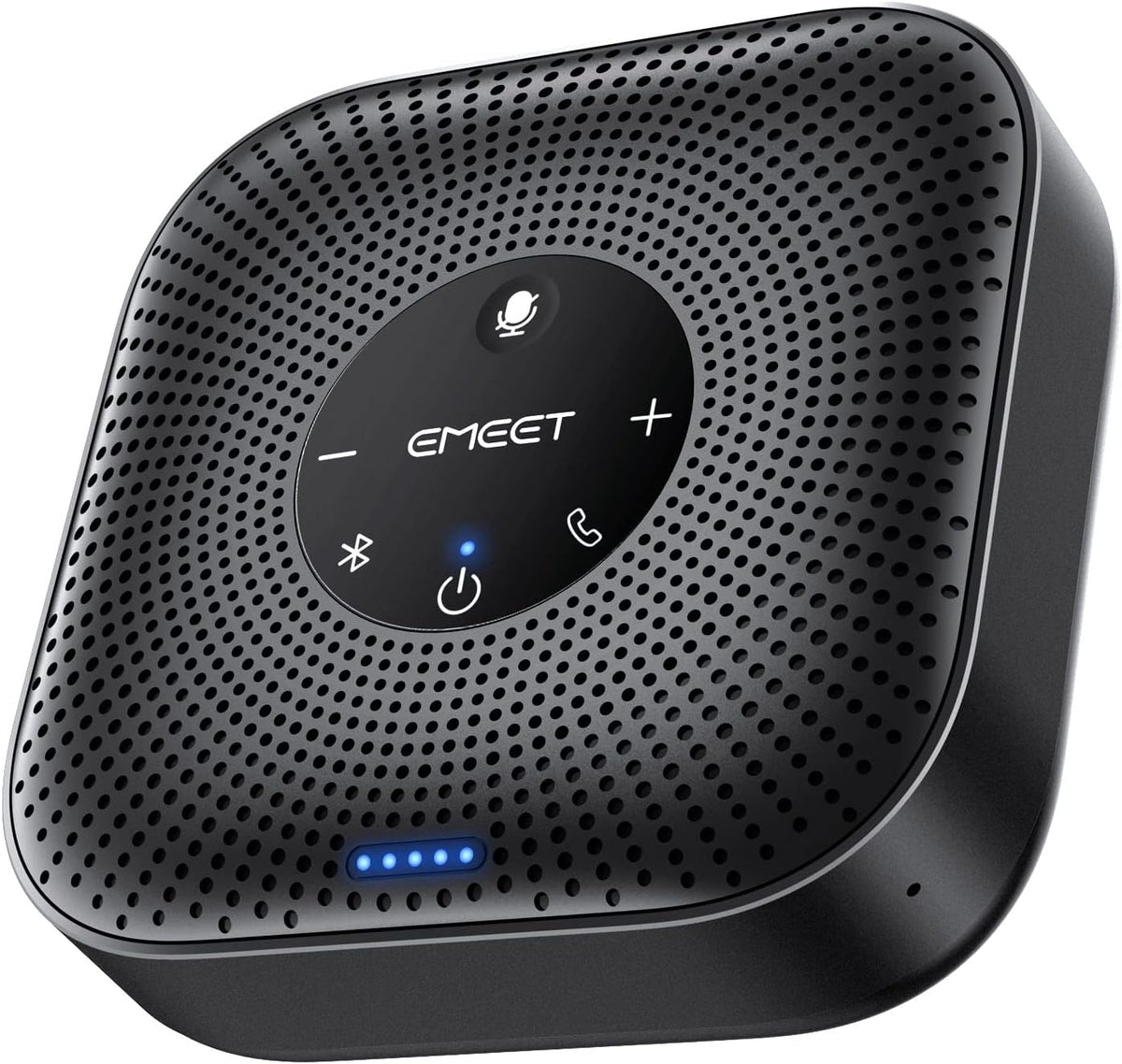 EMEET Conference Speakerphone M0 Plus, 4 AI Mics 360° Voice Pickup, Noise