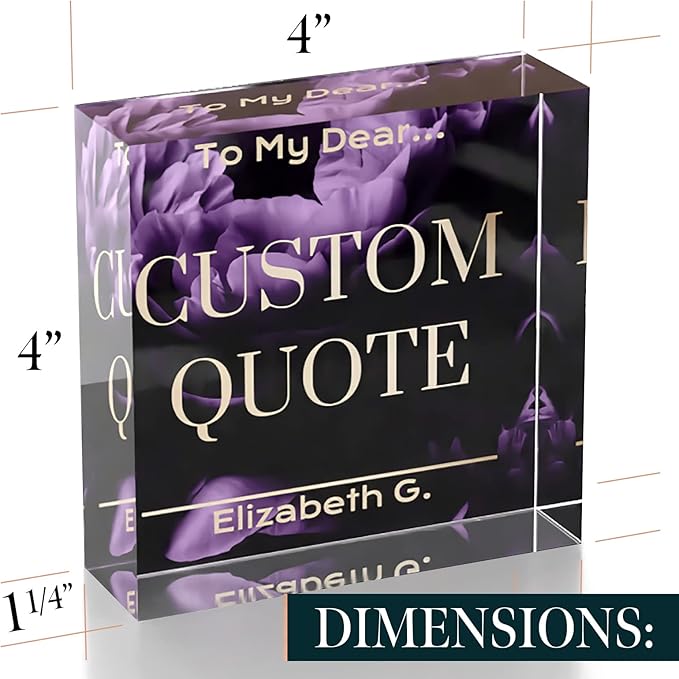 Custom Acrylic Sign Personalized, Custom Desk Name Plate, 18 Styles, - Image 7