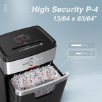 BONSEN Paper Shredder, 20-Sheet 60 Mins Nonstop Heavy Duty Paper Shredder - Image 4