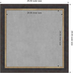 Amanti Art Black Framed Magnetic Board 29x29 Medium Vision Board - Image 4