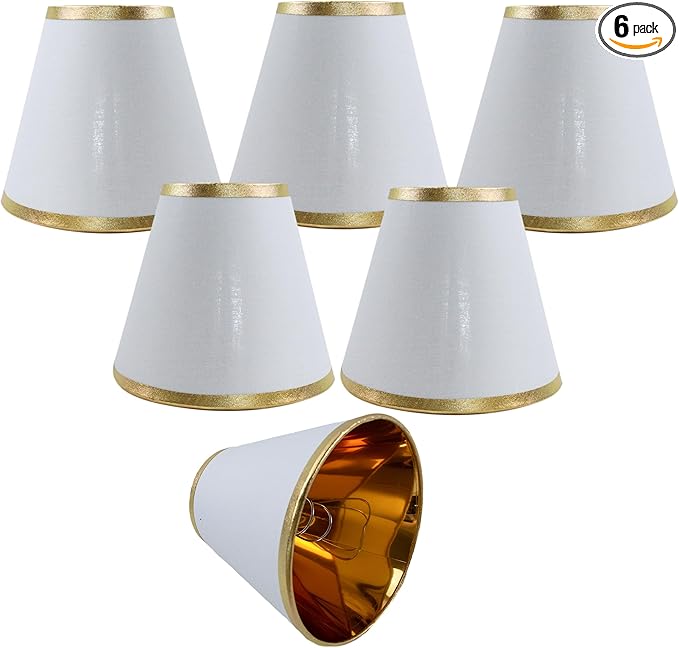 TAaMTYH small lamp shade chandelier shades set of 6，Fabric Lampshade by Unknown