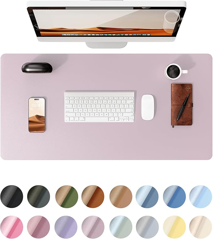 YSAGi Leather Desk Protector, Office Mat, Large Mouse Mat, Non-Slip PU Leather by YSAGi