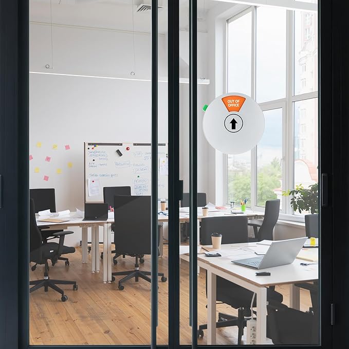 Office Door Sign, 6 Inch Round Privacy Signs - Image 6
