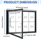 S SWANCROWN Outdoor Bulletin Board Weatherproof 37x28in, Enclosed Bulletin - Image 2