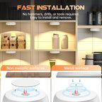 Warm Color LED Closet Lights Motion Sensor Puck Light, USB Rechargeable Battery - Image 5
