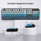 MOFII Wireless Keyboard and Mouse Combo, Full Size 2.4G Plug and Play - Image 7