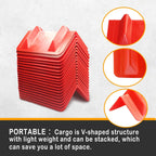 ENJ 20 Pack Flatbed Edge Protectors for Cargo Loads Corner Protectors Flatbed Used Together with Webbing to Protect Cargo, Red | Corner Protectors Flatbed Used Together with Webbing to Protect Cargo, Red