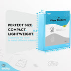2 Inch Binder 3 Ring Binders, Slant D-Ring 2” Clear View Cover - Image 5