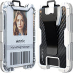LIUGX Carbon Fiber Badge Holder, ID Card Holder by LIUGX