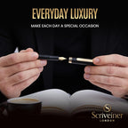 Scriveiner Luxury EDC Fountain Pen, Stunning Black Pocket Pen - Image 8