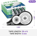 JEFURE 30 Pcs Correction Tape, 39.37 Ft White Wrong Out Tear-Resistant Bulk - Image 2