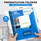 Teling 24 Pcs Clear Front Report Covers - Image 2