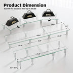 hemudu dual monitor stand -adjustable length and angle on a desk or shelf