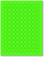 NextDayLabels - 8-1/2 x 11 Neon Color High Light Fluorescent Labels by NextDayLabels