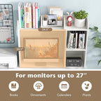 Tangkula Desktop Bookshelf, Countertop Storage Hutch - Image 5