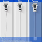 Cord Hider Wall for One Cord, 136in Cord Covers for Wires on Wall, Easy Install - Image 7