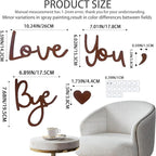 Home Decor Large Brown Love You Bye Wood Sign Boho Decor Wall Decor Express - Image 5