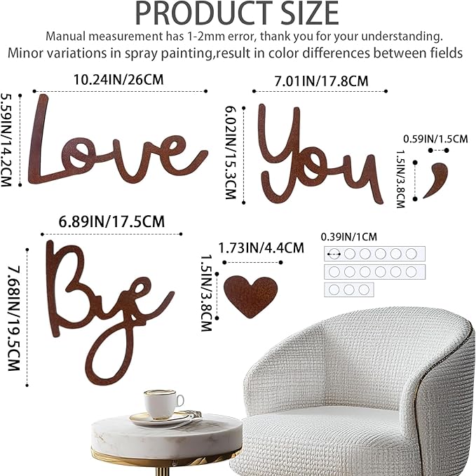 Home Decor Large Brown Love You Bye Wood Sign Boho Decor Wall Decor Express - Image 5