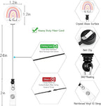 Rainbow Badge Holder Retractable Lanyard, Lanyards - Image 6