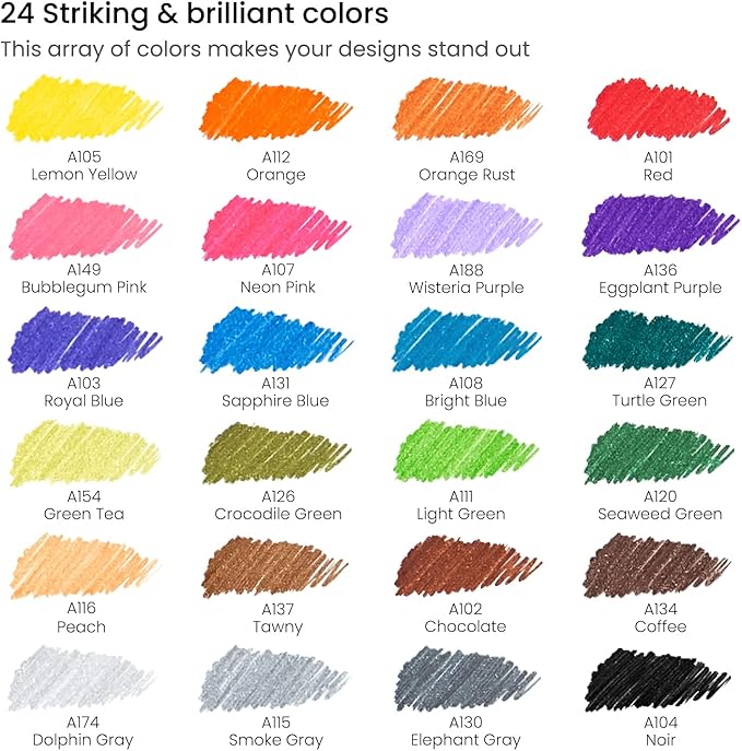 ARTEZA Inkonic Fineliners Fine Point Pens, 0.4mm Tips, Ergonomic Barrels - Image 2