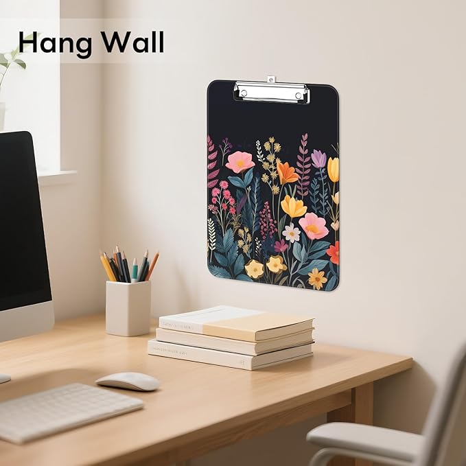 Luminzo Plastic Cute Clipboard Low-Profile Metal Clip, A4 Letter Size 9 x 12.5 - Image 5