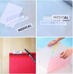 File Folder Tabs, Paxcoo 50 Sets Hanging File Folder Labels Tabs and Inserts - Image 6
