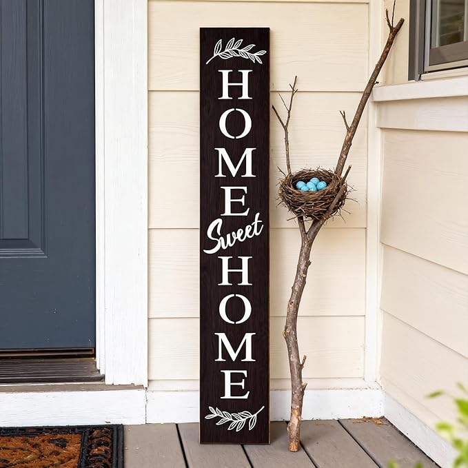 Farmhouse Wooden Welcome Sign Stand - Image 7