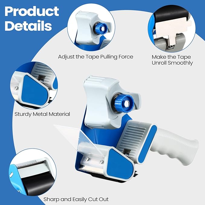Dunzoom 6 Pack Packing Tape Dispenser Gun - Image 2
