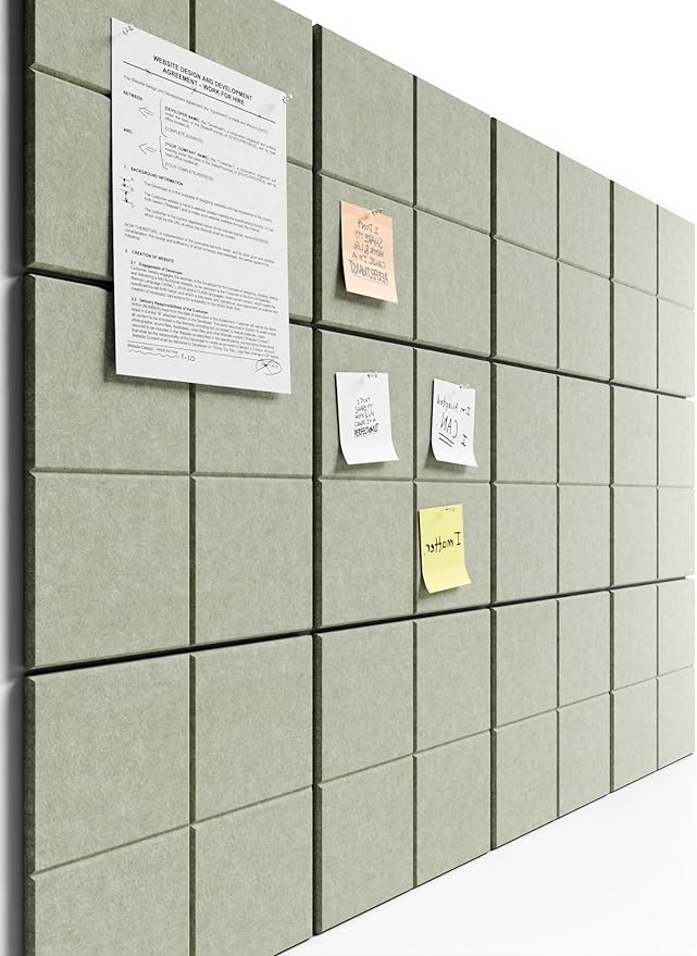 Bumusty Large Cork Board Alternative-47 x35 Felt Bulletin Board Tiles, by Bumusty
