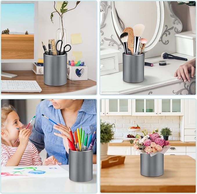 Dopaka Pen Holder for Desk, Pencil cup Pen Organizer for Desk Metal Pencil - Image 7
