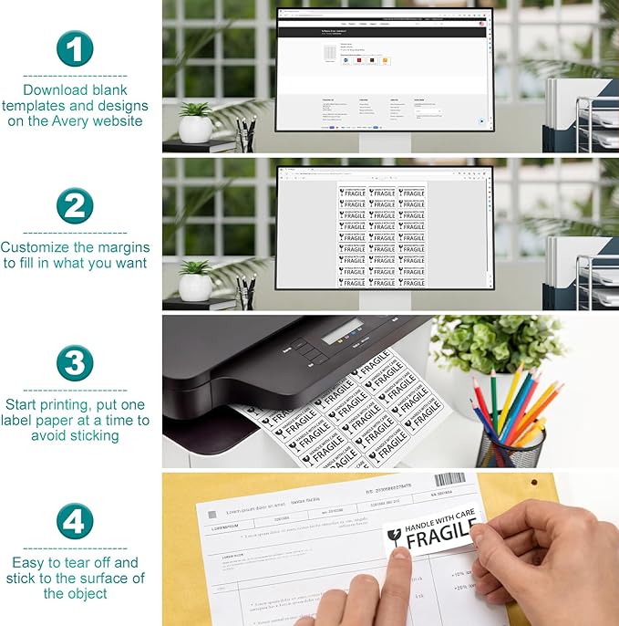 Address Labels 1’’x2-5/8’’ Stikcer Paper 30-UP 500 Sheets - Image 4