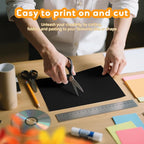 120 Sheets Black Cardstock 8.5 x 11 Construction Paper, 200GSM Card Stock Black - Image 4