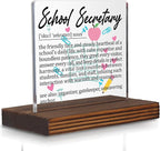 School Secretary Gifts, Thank You Desk Sign by Pariveca