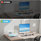 Marbrasse 2 Tier Paper Organizer Letter Tray, Mesh File Organizer - Image 4