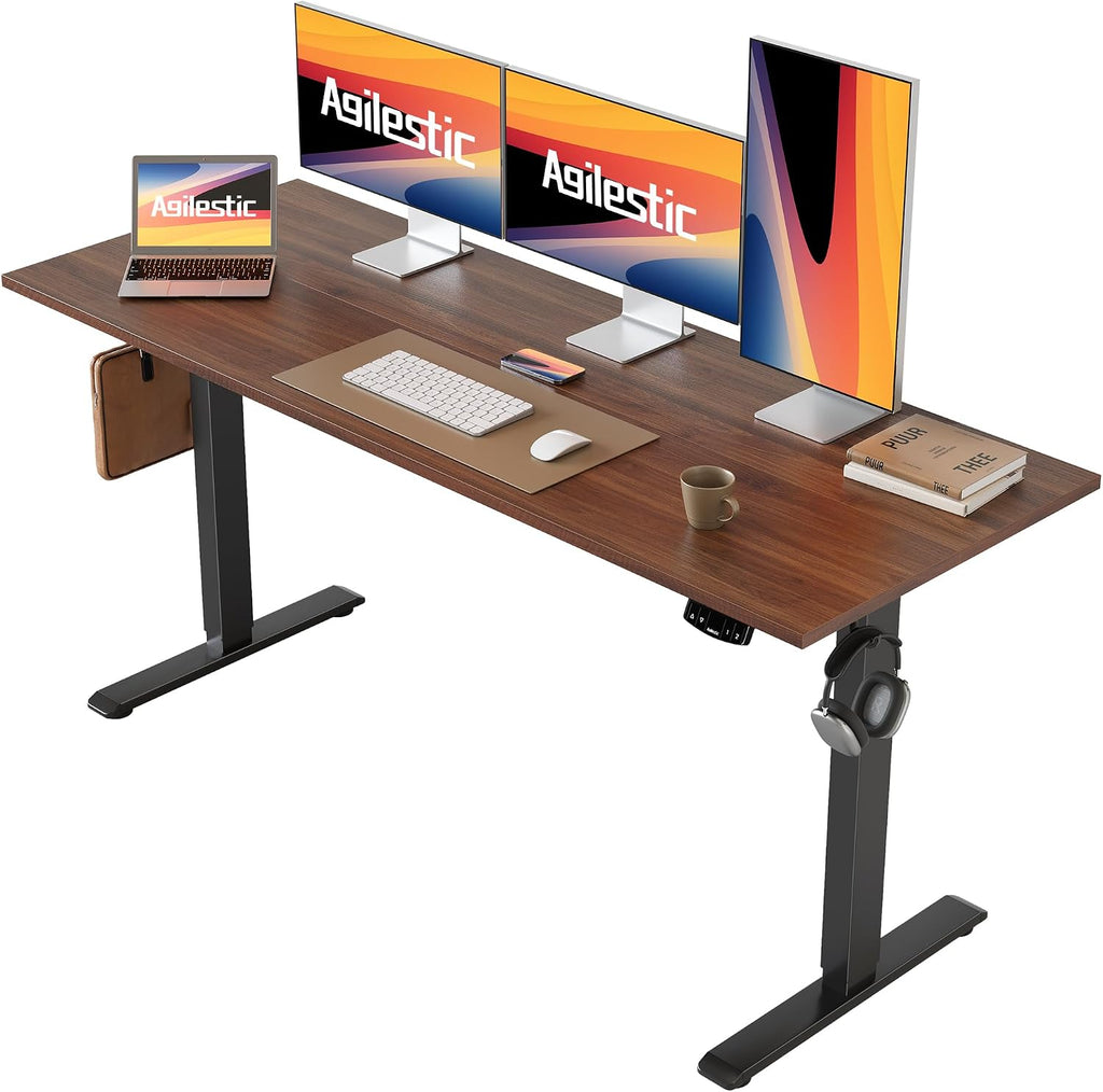 Agilestic Electric Standing Desk, Large 60 x 24 Inches Height Adjustable Desk