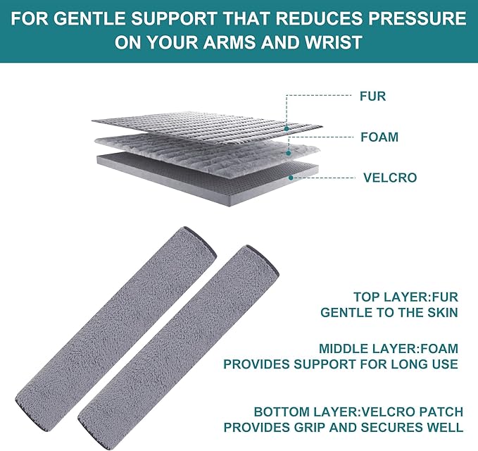 2 Pcs Small Armrest Pads Covers - Image 3