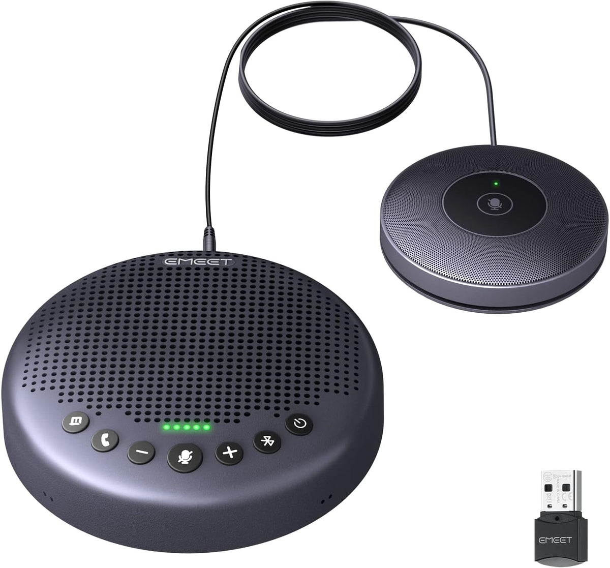EMEET Conference Speaker and Microphone w/8+1 Mics, 360° Voice Pickup, Noise