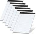 6 Pack Legal Pads 8.5 x 11 College Ruled Notepads, 30 Sheets Per Note Pad by NotePads