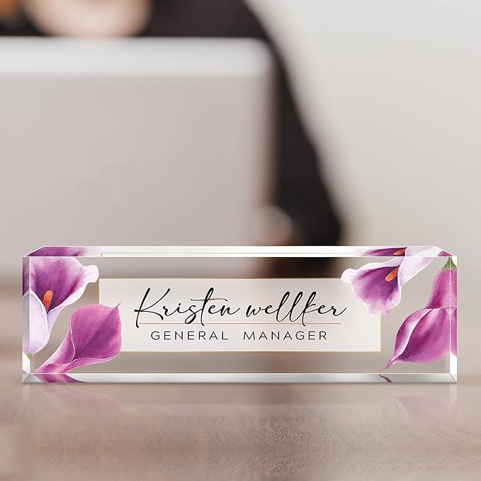 Custom Name Plate for Desk, Desk Name Plate Personalized, Office Decor for - Image 5