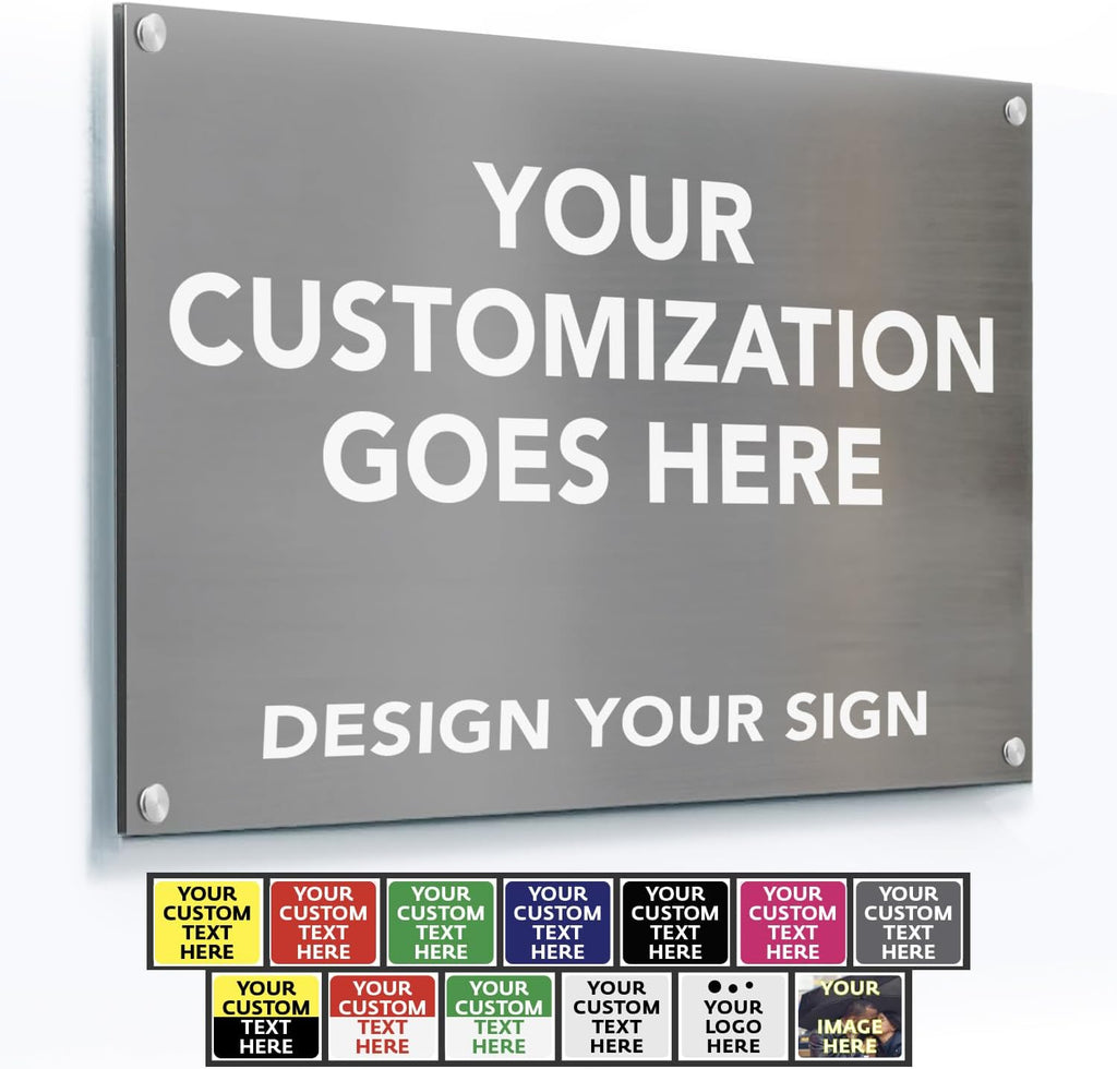 Custom Metal Signs, Personalized Aluminum, Customized Safety, Business Signs