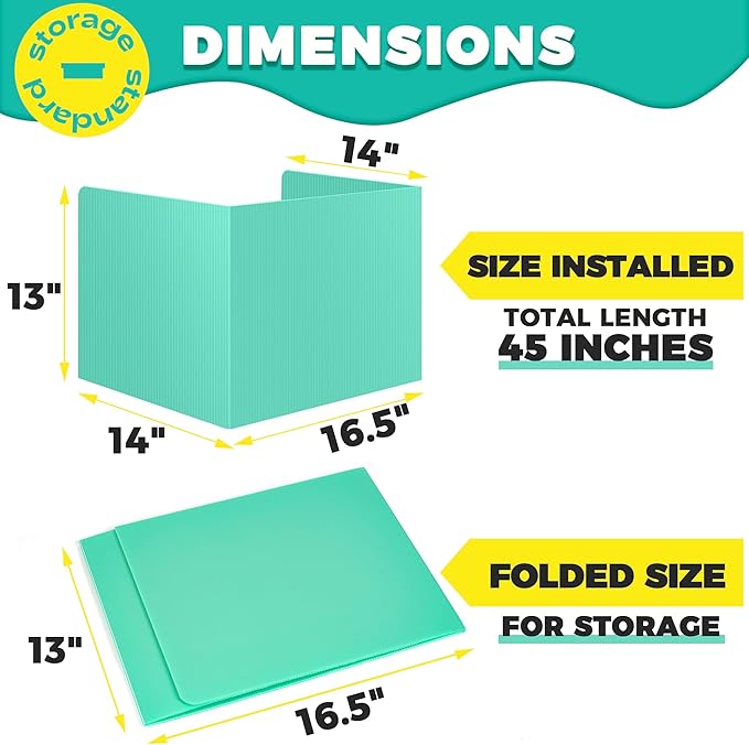16 Pack Desk Privacy Folders for Students Desk Divider - Image 5