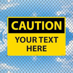 Custom OSHA Style Caution Sign 24" x 36" Aluminum Sign, Customizable "Your Text - Image 3