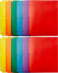 Amazon Basics Plastic 3 Hole Punch Folders by AmazonBasics