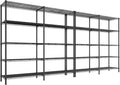 REIBII 5 Tier Wire Shelving Storage Shelves Loads 1430LBS, 2 Pack by REIBII
