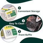 2 Pack Index Card Display Stand 4x6 Index Card Storage Box Flash Card Holder - Image 3