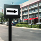 Black Arrow Sign Aluminum 10 x 5 Inch Heavy Duty Metal Waterproof Reflective - Image 2