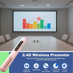 QUI Presentation Clicker for PowerPoint, RF 2.4GHz USB C Wireless Presenter - Image 2