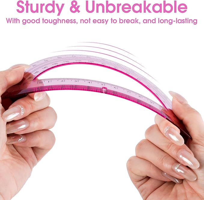 Hoiny 10 Pack Clear Protractor, 6 Inch Plastic Protractors, 180 Degrees - Image 4